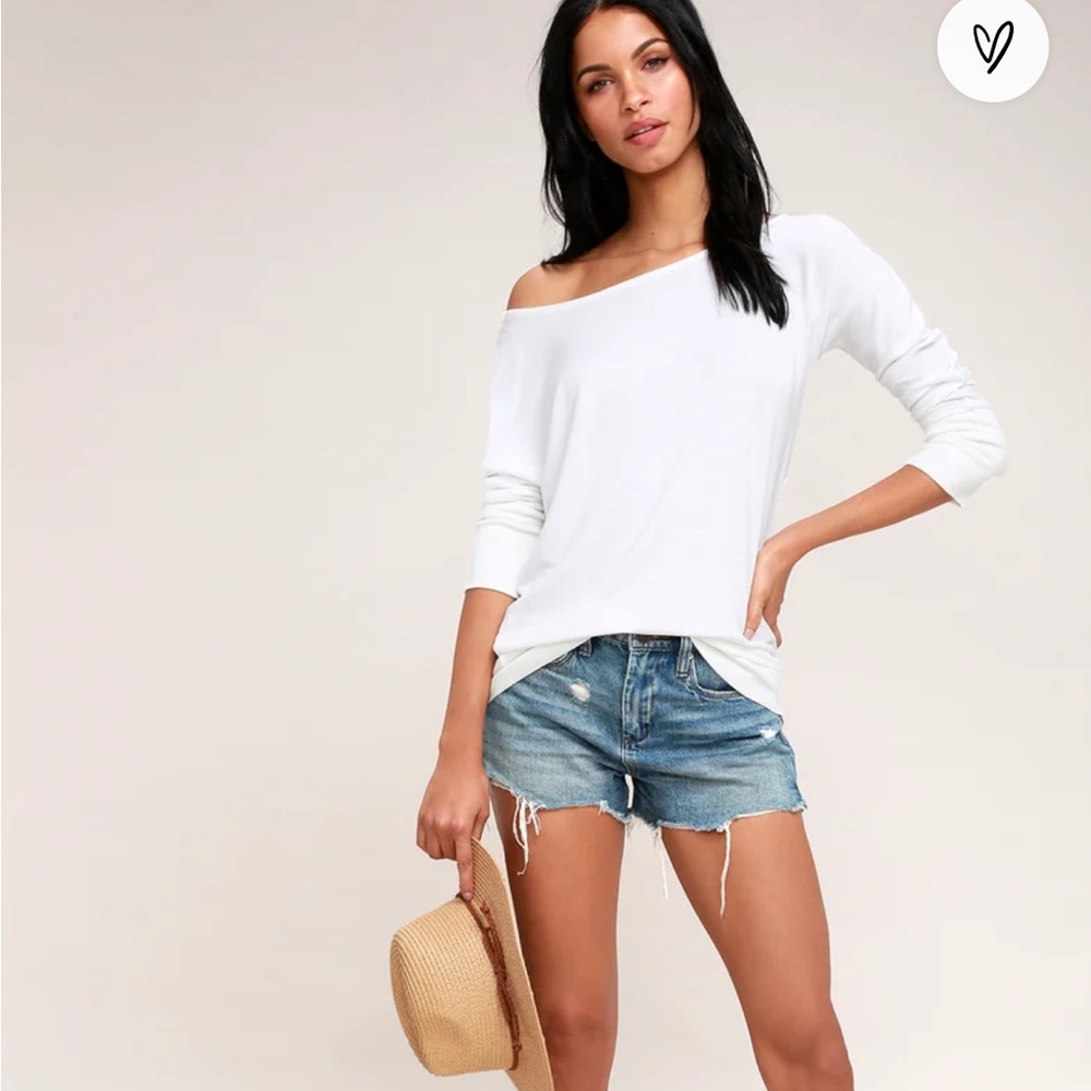Lulus White Long Sleeve Top from Olive and Oak - xsmall